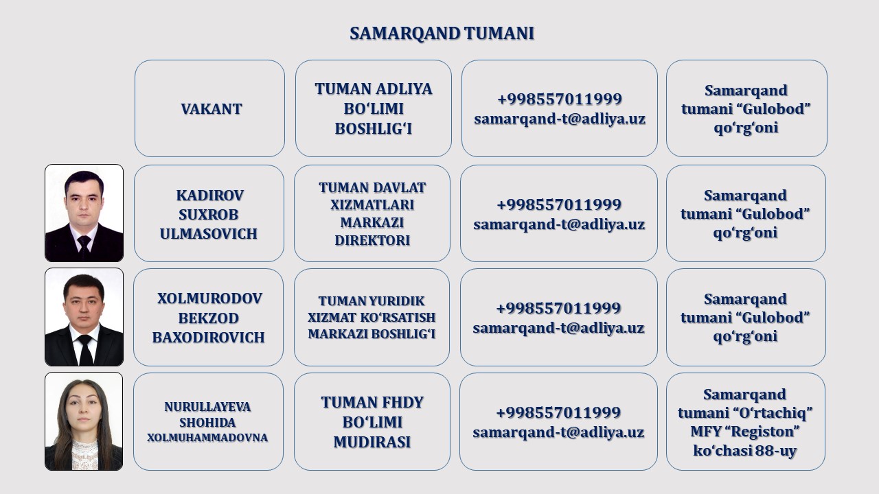 14. SAMARQAND TUMAN ADLIYA BO'LIMI